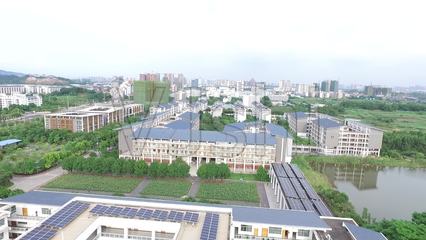 南宁职业技术学院校园环境航拍学校风景航_2704X1520_高清视频素材下载(编号:1855298)_实拍视频